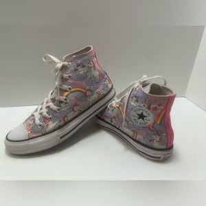 Precious Converse Chuck Taylor All Star Hightops  Pink/Purple 5Y (7 women)